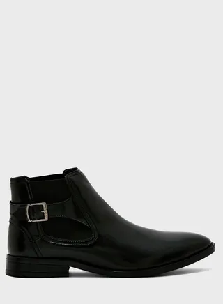 Buckle Detail Chelsea Boots