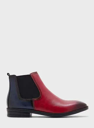 Colour Block Chelsea Boots