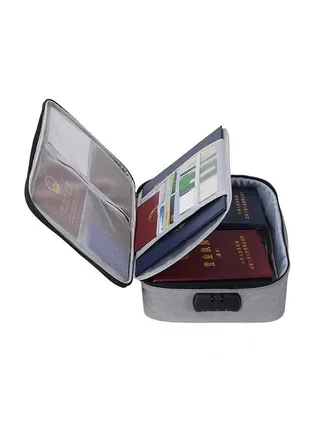 Two Layered Document Bag With Lock 