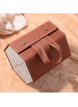 Foldable Sunglasses Eyeglasses Organizer Case with 6 Slots, Hanging Container for Sunglasses and Accessories 