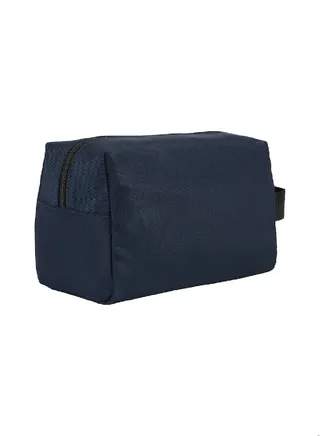 Men's  Essential Daily Nylon Washbag/ Toiletery Bag - Polyester, Navy 