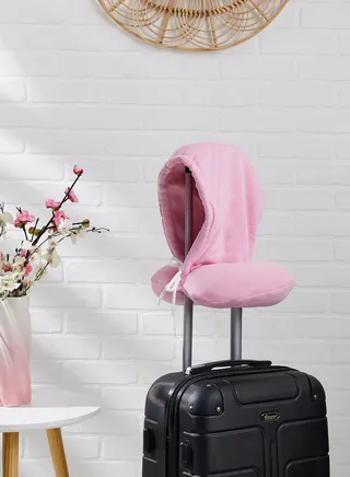 Travel Pillow With Hood 