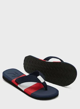 Color Block Flip Flops
