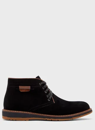 Faux Suede Chukka Boots