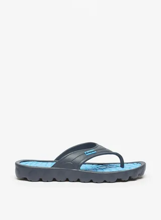 Mens Textured Slip On Thong Slippers