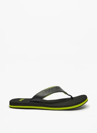 Men's Logo Print Thong Slippers