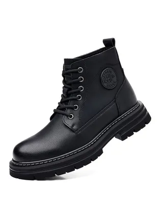 New Men's Casual Leather Boots 