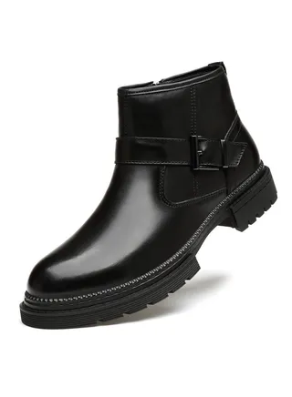 New Men's Casual Leather Boots 