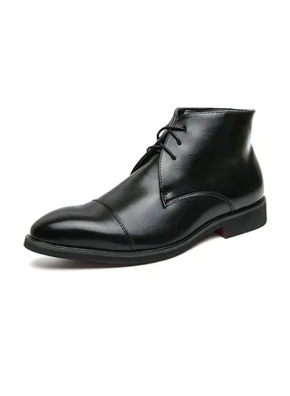 New Men's Casual Leather Boots 