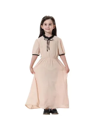 Tie-Detailed Maxi Dress Baby Pink/Black 