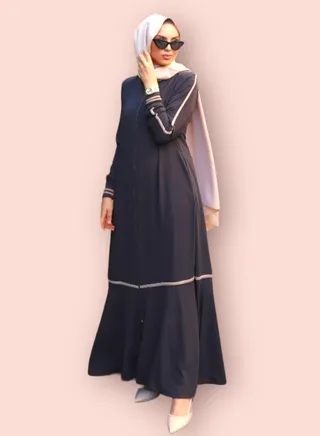 Luxurious Turkish-Made Abaya Dress for Girls - A Perfect Blend of Elegance and Modern Sophistication 