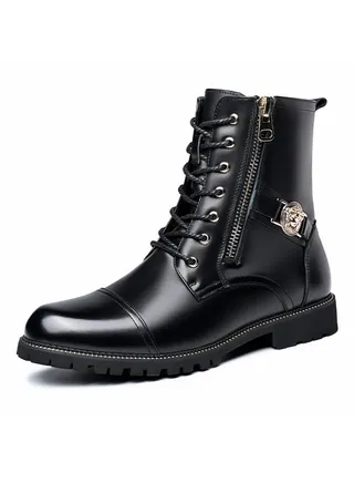 New Men's Casual Leather Boots 