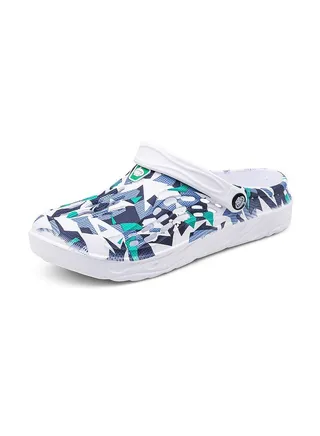 Men's Large Size Hollow Out Beach Shoes Outdoor Two Wear Sandals Slippers 