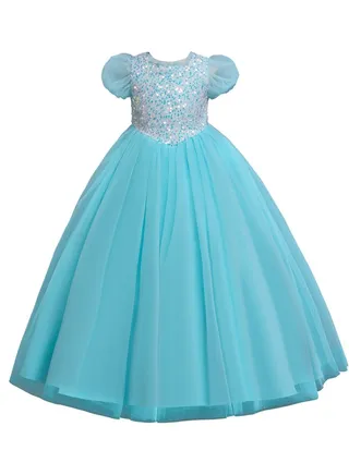 Ball Gown for Girls Blue 