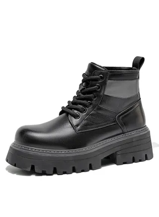 New Youth Fashion Thick Sole High Top Boots 