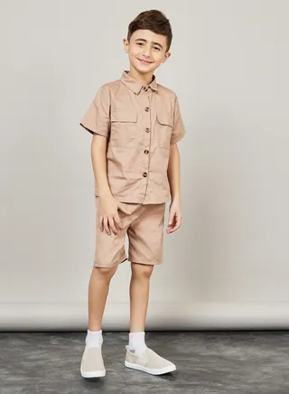 Cargo Short Sleeve Shirt & Shorts Set 