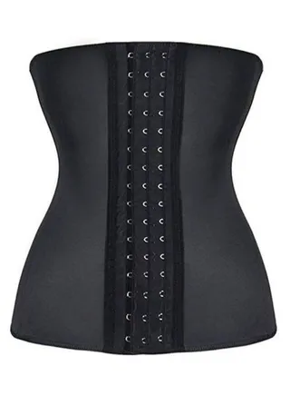 Classic 3 Hook Thermal Corset Black 