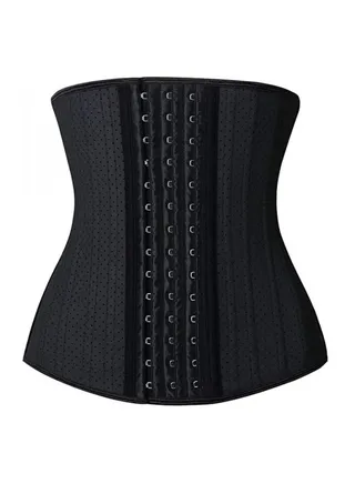Women Cincher Slimmer Latex Corset Underbust Body Shaper XXXL 