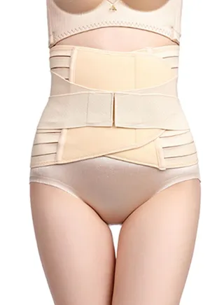Torso Waist Training Corsets Beige 