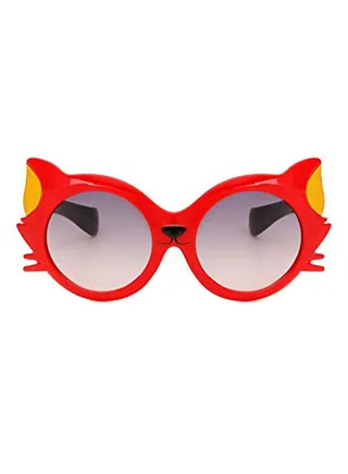 Kids' Cartoon Cat Design Stylish Sunglasses 
