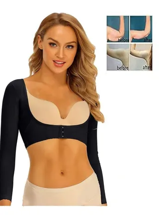 Womens  Upper Arm Shapers without  Volcanic Stone Or Energy Stone, Post Surgical Compression Sleeves, Push Up Corset Top, Chest Girdle Lift Up Shapewear, Posture Correcto 