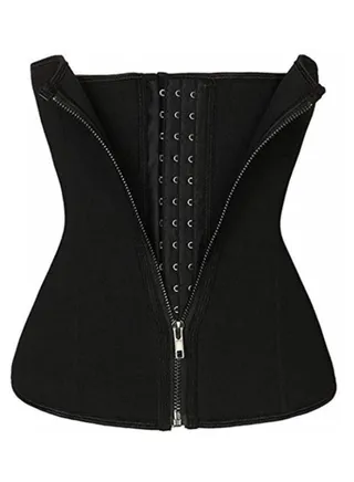 Girl Women's Double Control Waist Trainer Corset Body Shaper Tummy Control Vest Line Training Belt Slimming Shirt Training Vest Yoga Belt (M) 