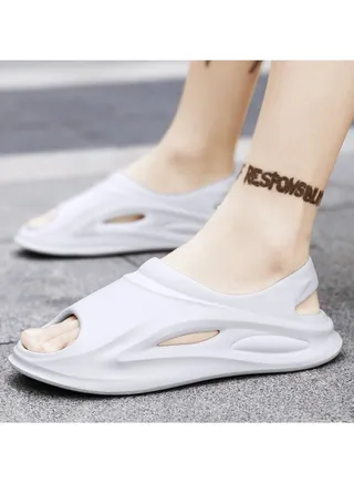 Wear Non Slip Lightweight Perforated Shoes For External Wear 