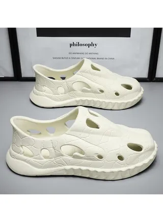 Wear Non Slip Lightweight Perforated Shoes For External Wear 