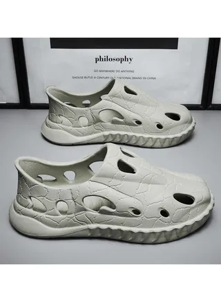 Wear Non Slip Lightweight Perforated Shoes For External Wear 