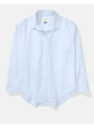 AE Oversized Oxford Button-Up Shirt 