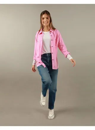 AE Long-Sleeve Button-Up Shirt 