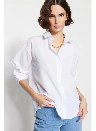 Shirt - White - Oversize 