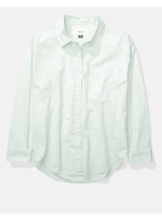 AE Oversized Oxford Button-Up Shirt 