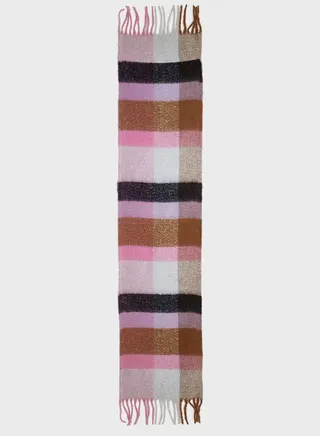 Onljenna Life Check Brush Scarf