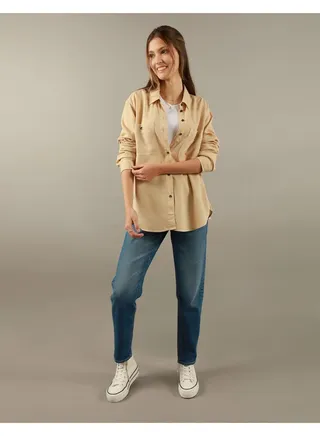 AE Long-Sleeve Button-Up Shirt 