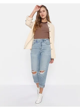 AE Long-Sleeve Button-Up Shirt 