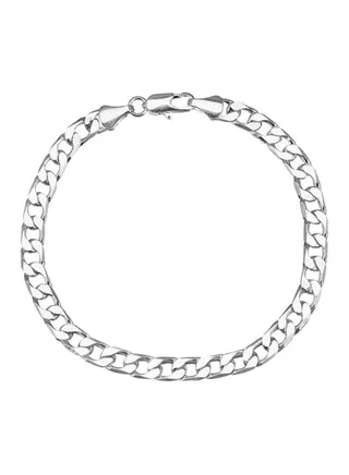 Fine Silver Plated Link Chain Bracelet 