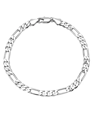 Plain Silver Link Bracelet 