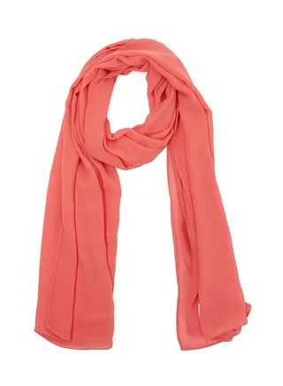 Solid Hijab Scarf Peach 