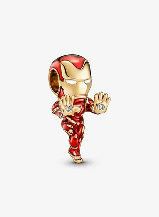 Pandora Women's Gold Plated Copper Silver Alloy Avengers Iron Man Bracelet 760268C01 