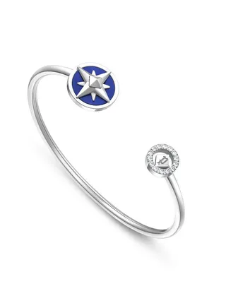 POLICE - Lucky Star Bangle for Women Stainless Steel with Lapis - PEJLG0002002 