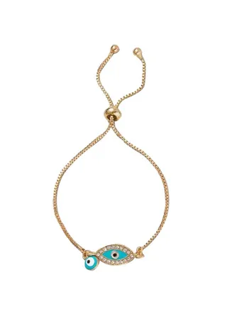 Elif Evil Eye Turquoise Color Bracelets (Set of 2) 