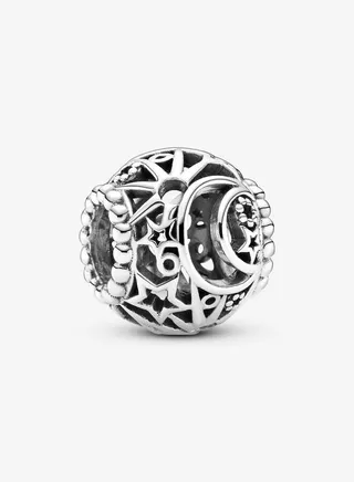 Pandora Moments Openwork Sun, Stars and Moon Charm for Women's Bangle 799183C00 