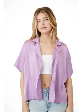 Boxy Button-Up Shirt 