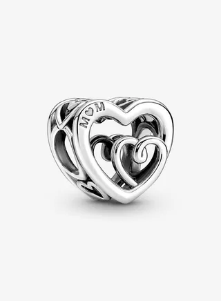 Pandora Moments Entwined Infinite Hearts Charm for Women's Bangle 790800C00 