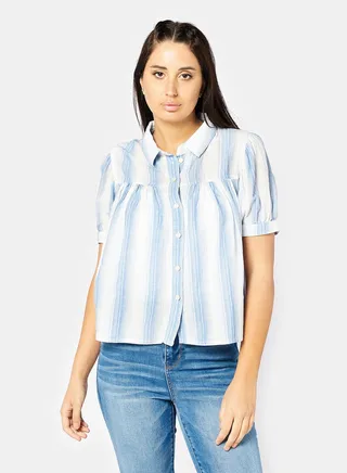 AE Short-Sleeve Button-Up Shirt 
