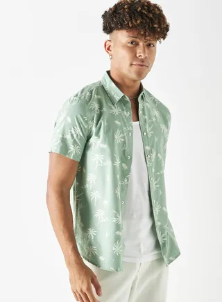 Printed  Relaxed\n  Fit Shirt