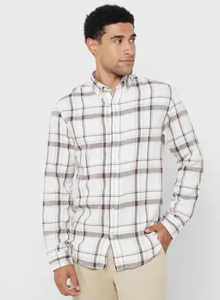 Check Print Regular Fit Shirt 