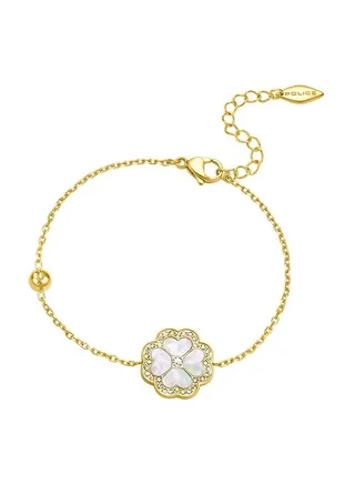 Police Flora Gold Plated Ladies Bracelet With Mother of Pearl 170+35MM - PEJLB0003207 
