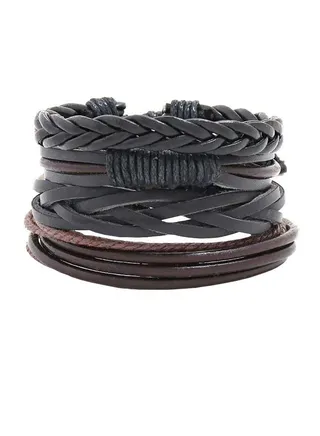 4-Piece Braided Bracelets 